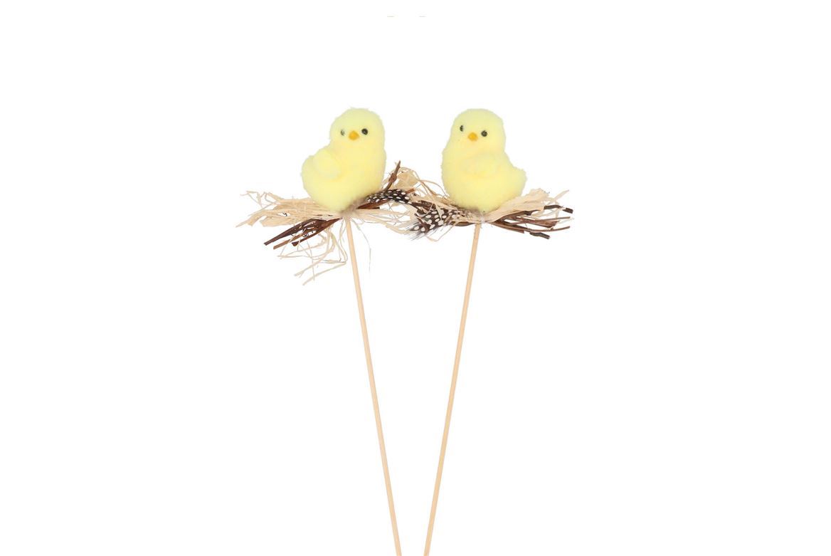 Pasqua. Stick Pulcino Giallo - 24pz